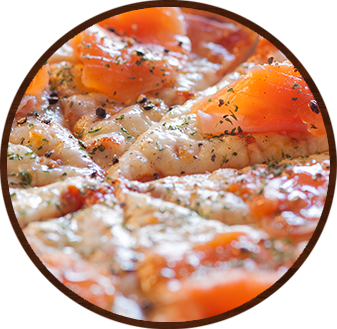 ピザ 食感パリパリ
