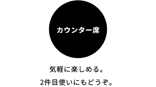 カウンター席